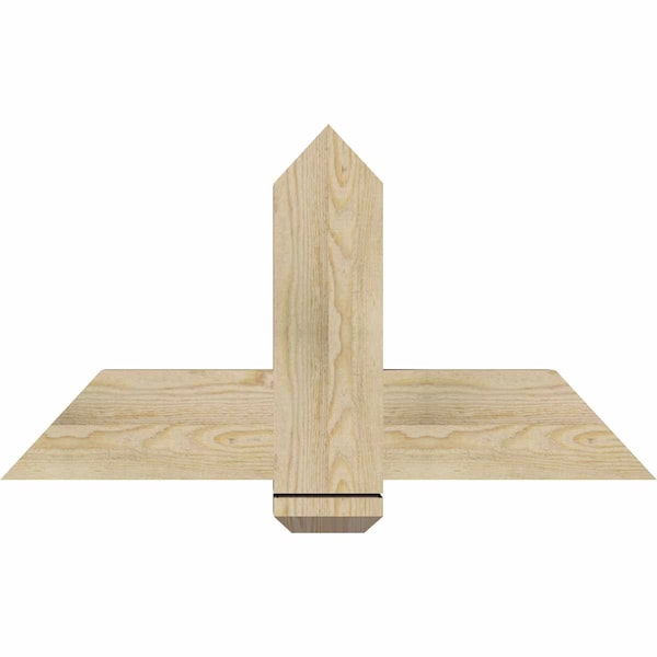 Ekena Millwork Eugene Rough Sawn Timber Gable Bracket, Douglas Fir, 36"W x 19"H x 4"D x 6"F, 13/12 Pitch GBW036X19X0406EUG00RDF - main